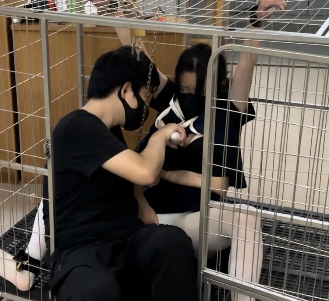 调教师日记之特殊少女改造记》-2，笼子关押+白丝，乖乖女学生小X被锁着手脚睡觉，醒来后在感觉到刺激和满足的同时也有些累和厌倦，于是计划逃离这里，但是她能否成功呢，失败的代价又是什么呢...-1