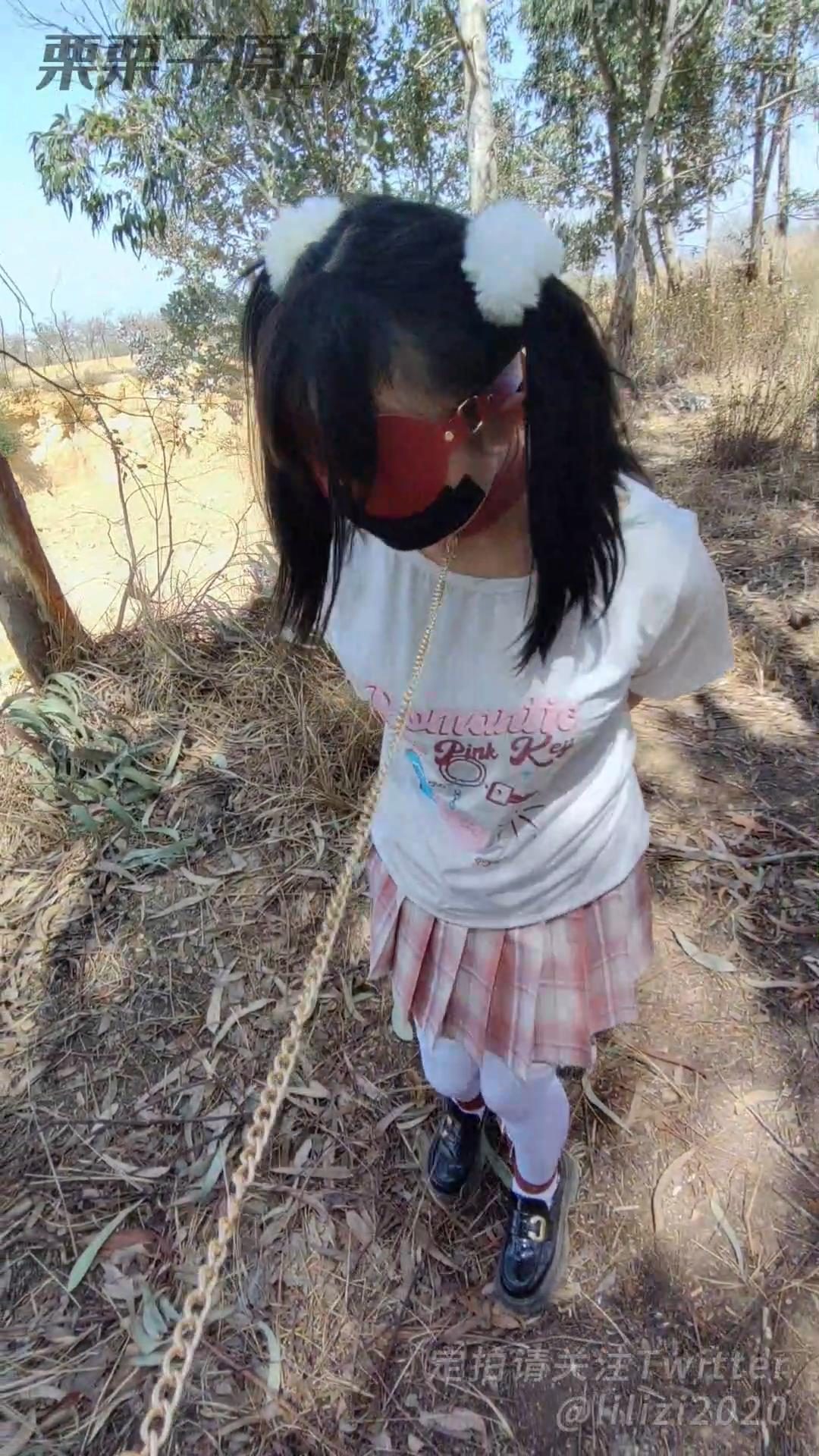 《小女仆日常调教04》户外羞耻调教、户外强制高高、自嗨、JK白丝-3
