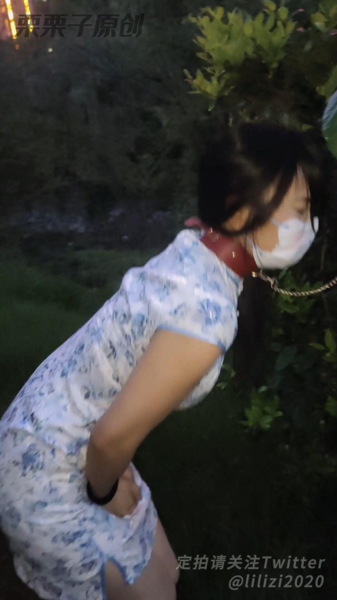 《报复小M前女友07》旗袍、户外调教、公园、羞耻、高跟鞋-5