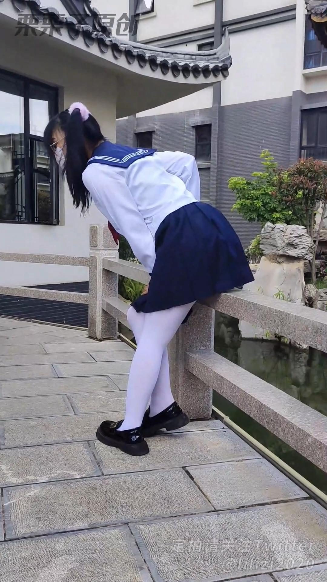 《被欺凌的乖乖女班长 02》户外、小区捆绑调教、水手服、女学生、双马尾、白丝、乖乖女调教-4