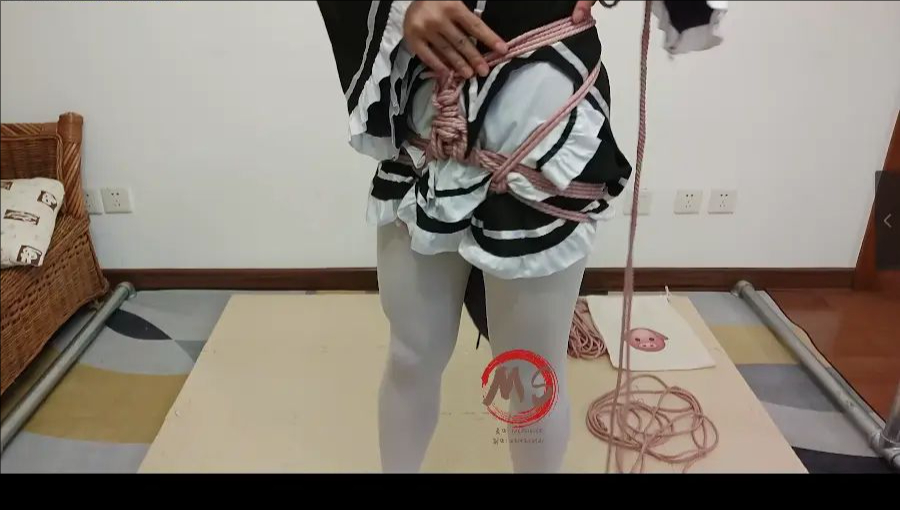 《腰跨缚》久违的自缚教学-4