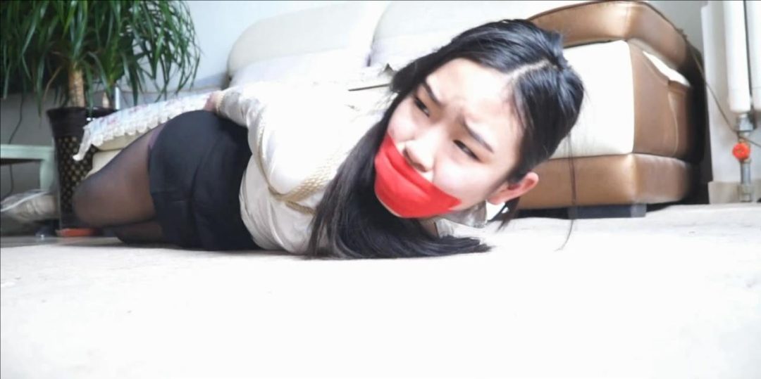 面试惊魂全集，美女面试被绑，挣扎无效放置离开-3