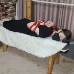 杨蕊 后手观音红绳驷马 胶带蒙面单腿吊
