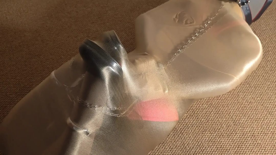 层层叠叠驷马丝袜全包,三层定制丝袜衣,铁链,口球,鼻钩,丝袜单手套外置镣铐-10