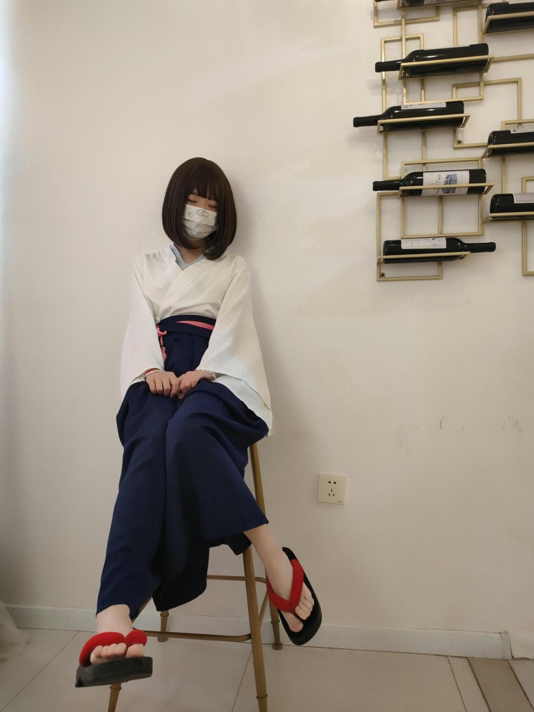 原神神里绫华cos服捆绑调教-6