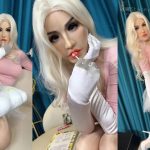 曦曦Stacey之连胸款真人面具Daily Vlog：萌系穿搭+全新硅胶面具，光泽丝袜美腿诱人身材