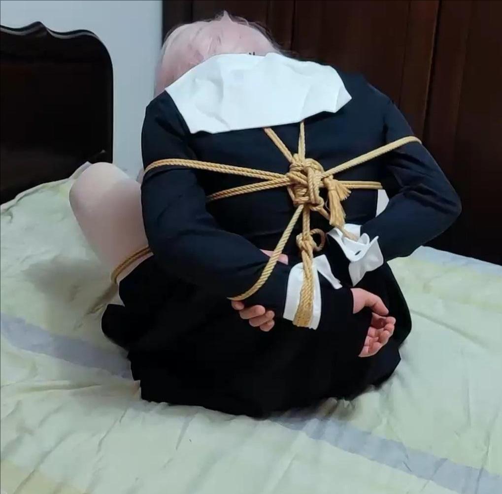 藤原千花COS ~ 白丝JK连衣裙 伪娘椅缚/团缚/床上固定 TK-7