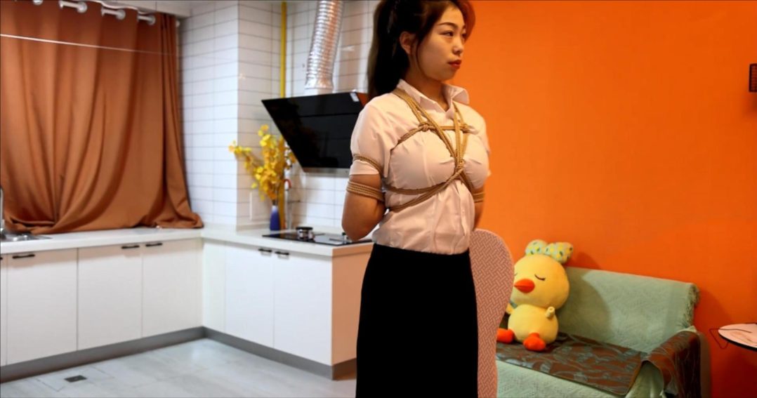 晴子，娇俏嫩OL的酒店之约第一季，黑丝、超高、后观音，绑了一只清清爽爽的小可爱-6