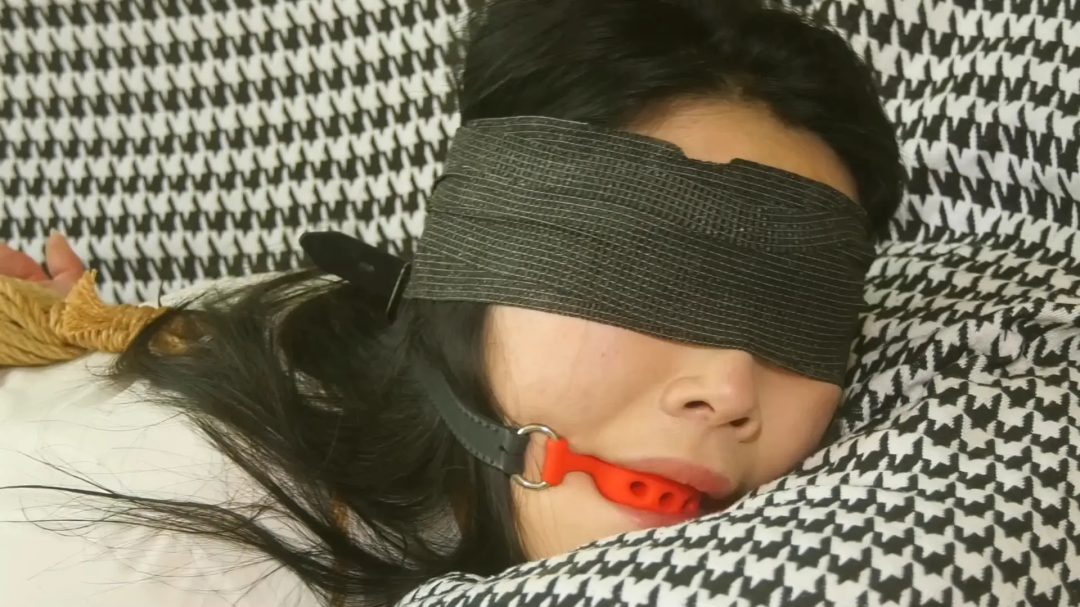 女白领的灾难》 上集 女白领下班回到家没有锁门被尾随跟踪来的女劫匪入室捆绑-7