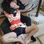 浴衣白瘦幼欧式直臂紧缚调教（裸足tk+欧式直臂+蒙眼堵嘴）