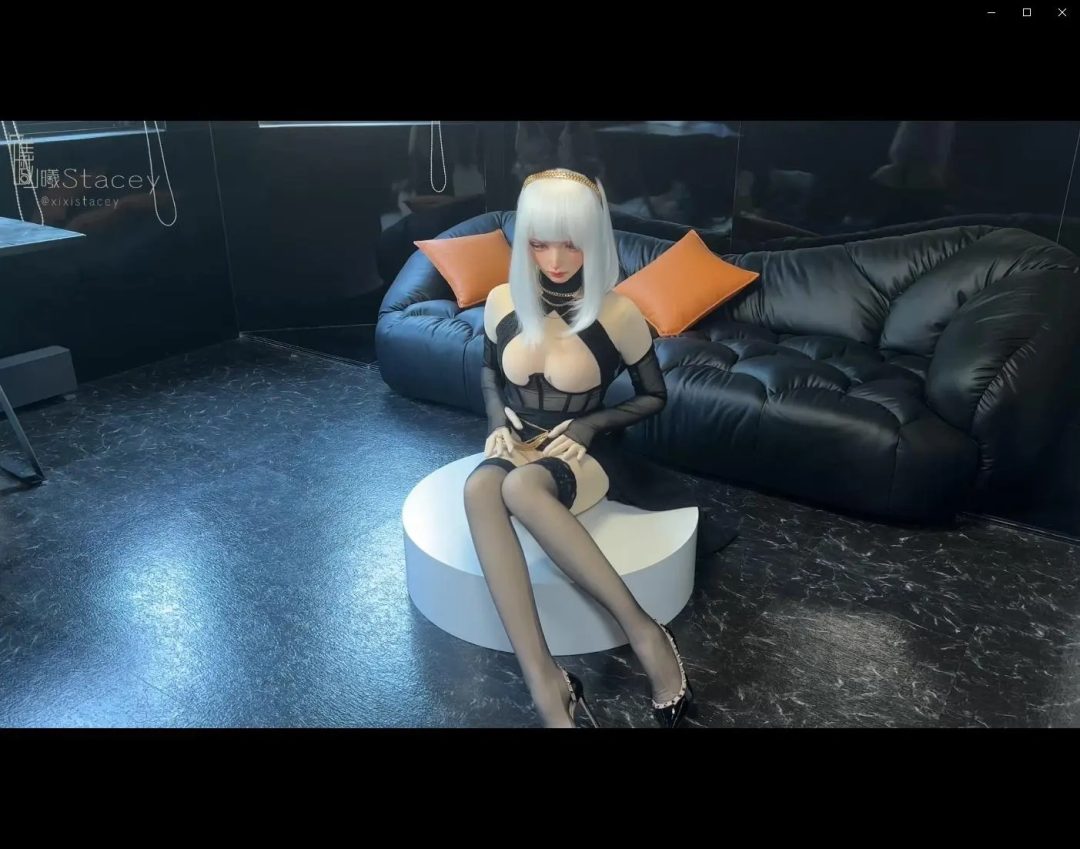 曦曦Stacey之Kigurumi dollmask娃娃头zentaiCosplay努比斯x天狼星 胡狼这么性感的娃娃谁能抵抗的了-2