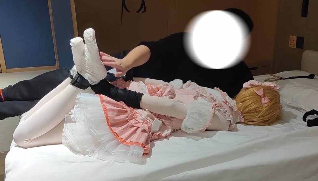 伪娘白丝Lolita 皮铐驷马 椅缚分腿固定 TK-2