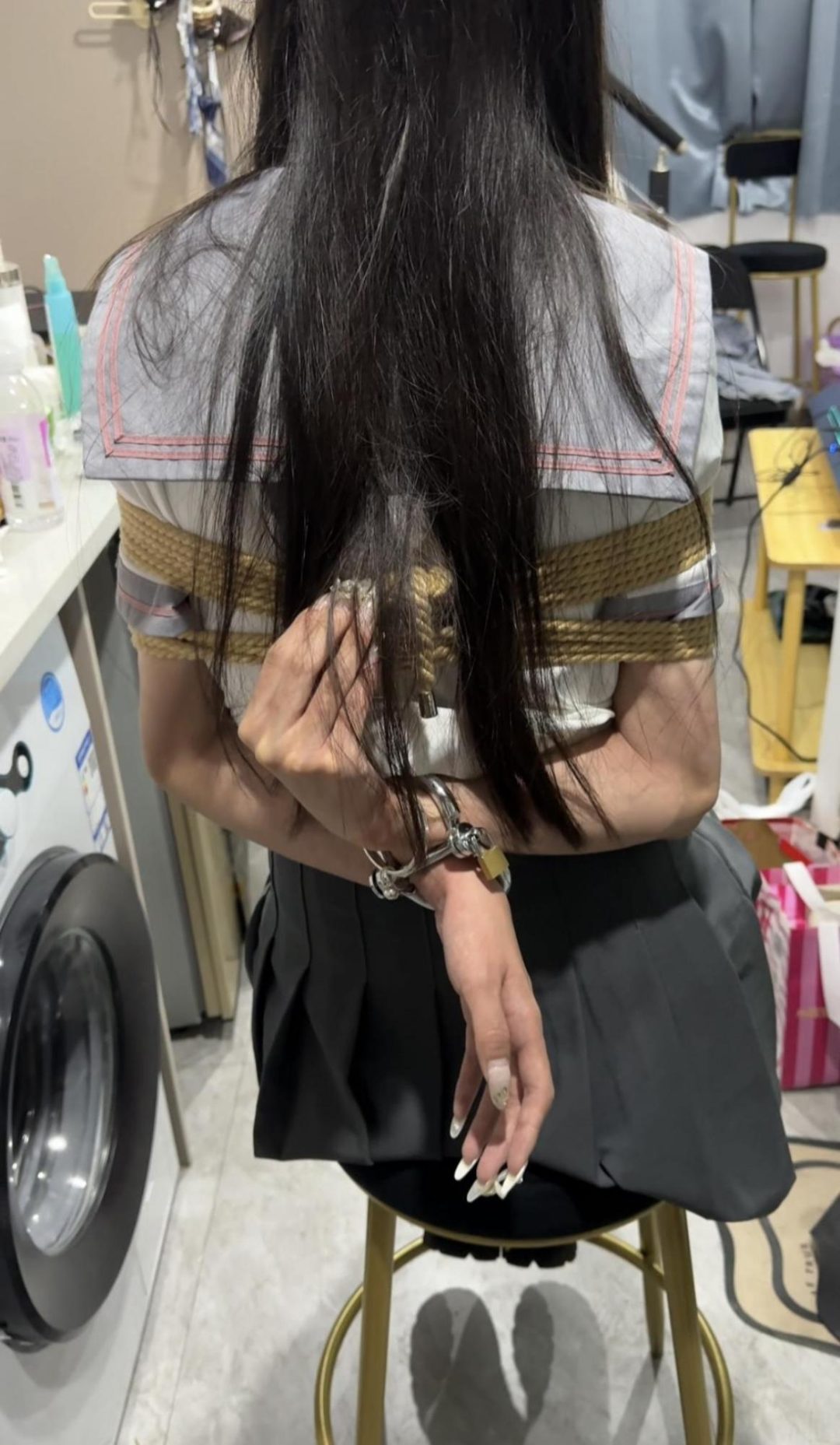 困困的JK捆绑 放置初体验-5
