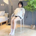 【缚艺录】【小媛】黑色胶带与白袜
