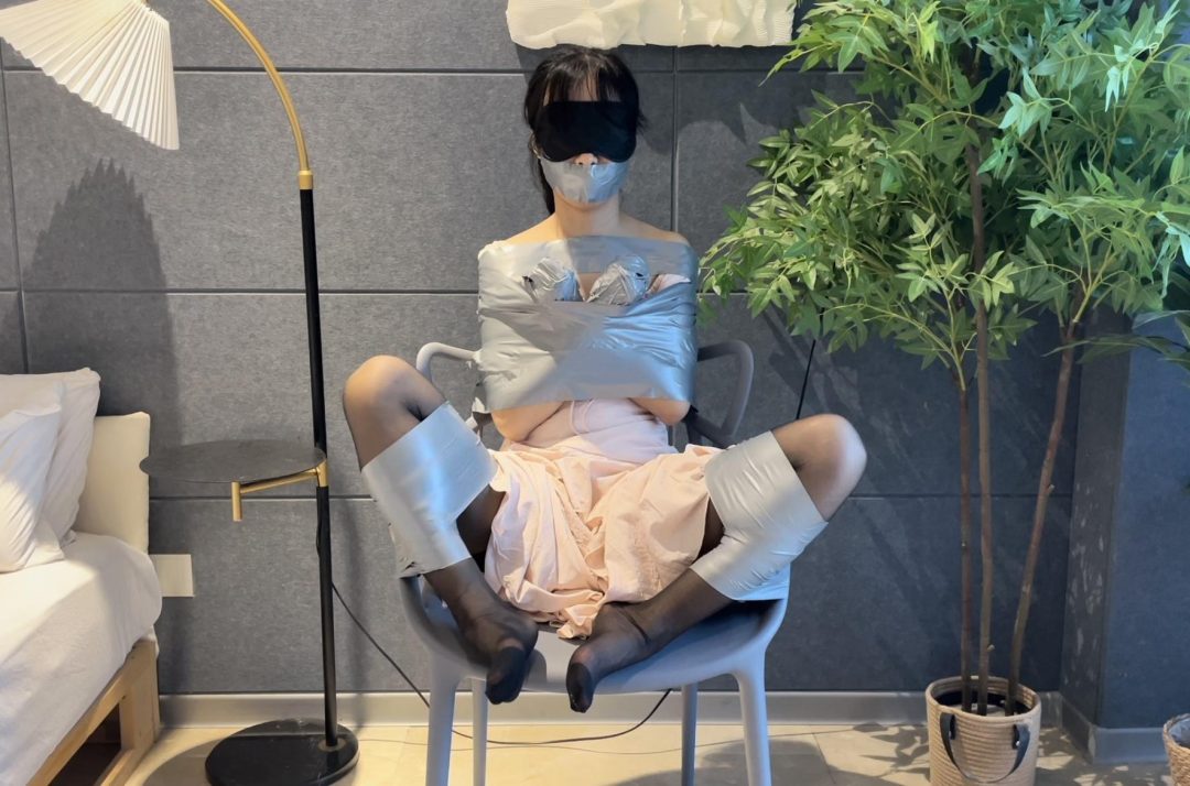 【缚艺录】【小海】胶带的半身捆绑-3