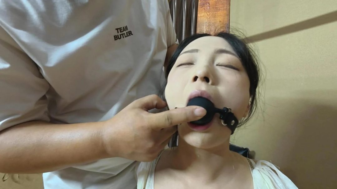 山鬼工作室 动动深喉口球老虎凳定拍 上集-3