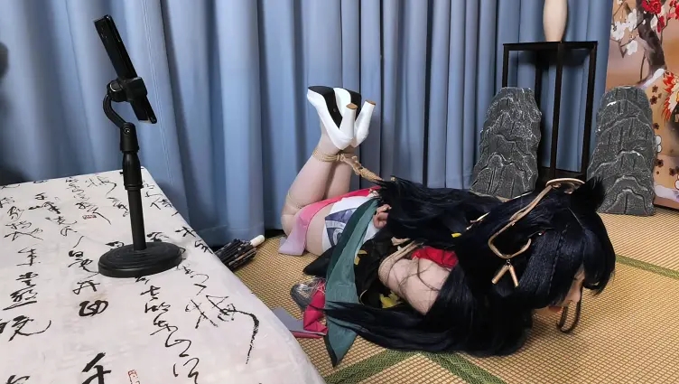 栀晓定拍 离恨烟cos被绑记第二部-1