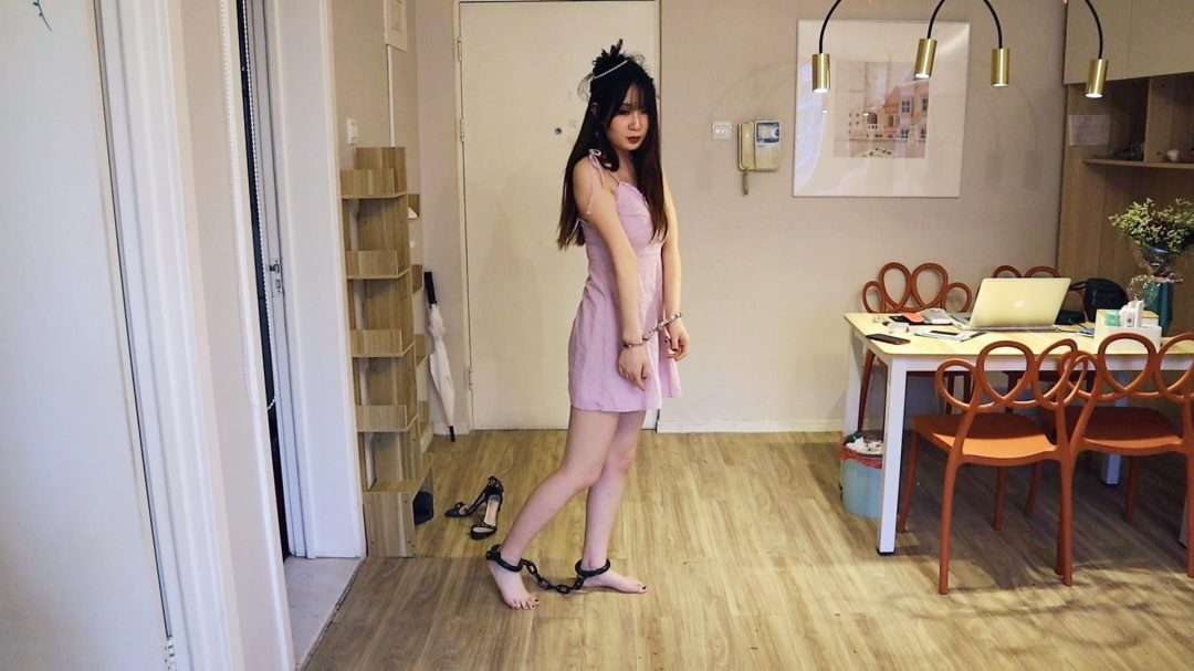 巨怕痒叛逆少女小乔镣铐挠脚心TK系列剪影1 手铐脚铐脚趾铐 挠脚心直接失禁嚎叫！ TK党强烈推荐！-19