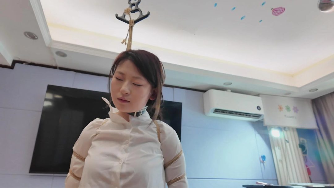 绳屋藏娇 定拍：魏灿紧缚口球吊脖-1