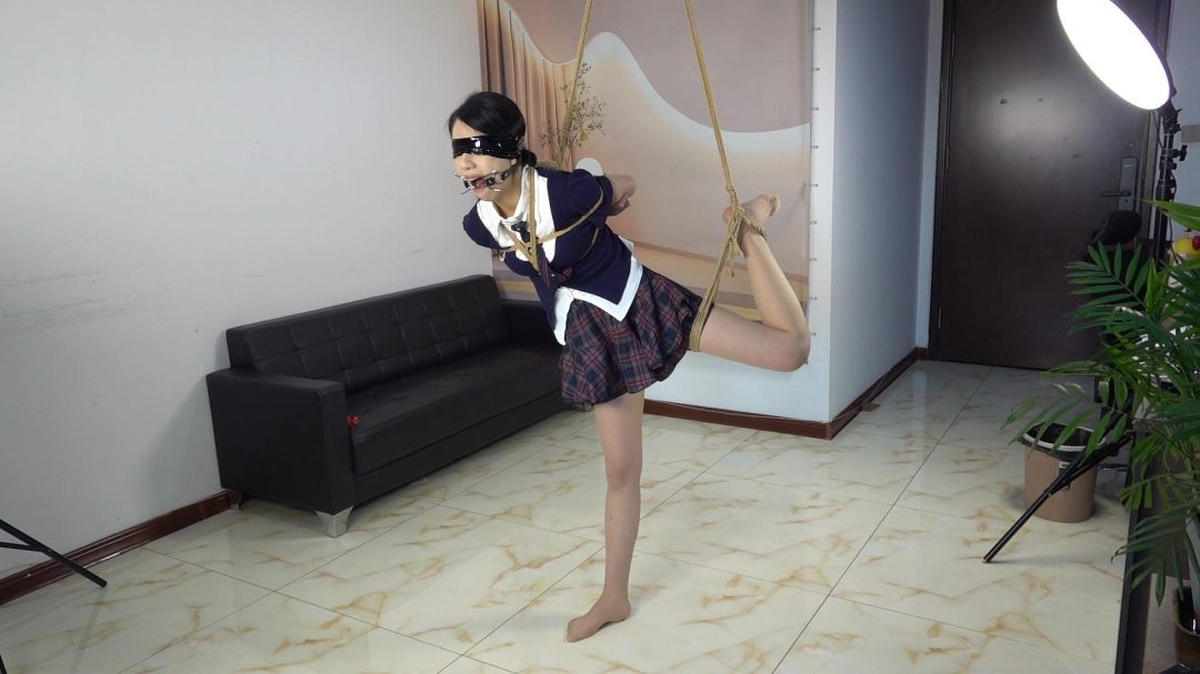 袁媛深度体验 驷马 海老缚 口枷口水-1