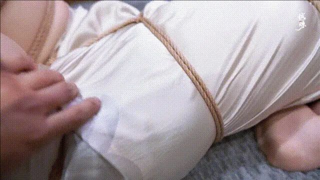 【试炼 -丽颖真丝睡袍超薄肉丝多股细绳紧缚挣扎娇喘唯美诱惑-5