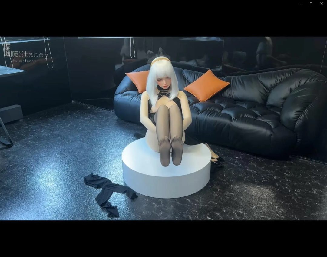 曦曦Stacey之Kigurumi dollmask娃娃头zentaiCosplay努比斯x天狼星 胡狼这么性感的娃娃谁能抵抗的了-3