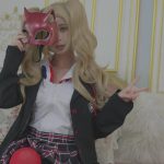 红鲤鱼作品《女神异闻录5之如果高卷杏遇到假摄影师上集》，混血美模被摄像师强行拍蒙眼封住的绳片