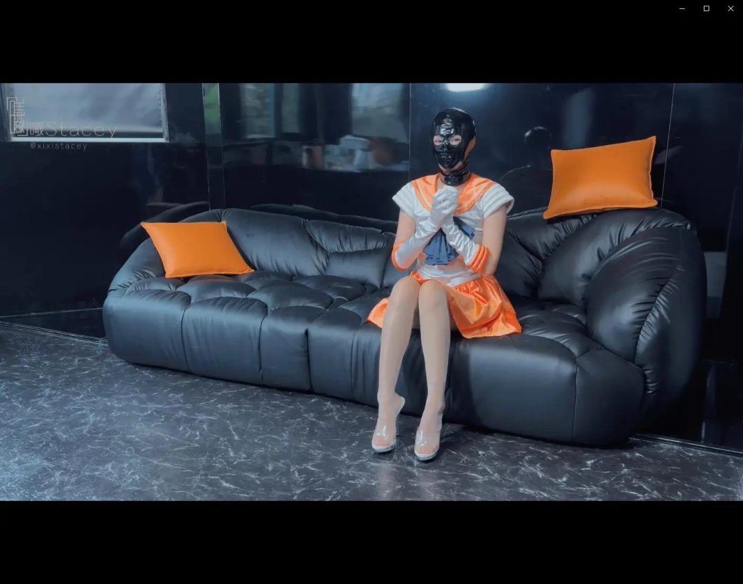 曦曦Stacey双人系列之落入蒙面女特工之手的开眼头套美少女战士被捆绑捂嘴 调教挣扎-2