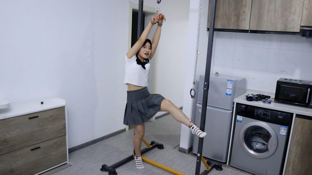 小迪 大字铐床 吊铐 挠棉袜脚 挠全身 TK 手铐脚铐脚趾铐-5