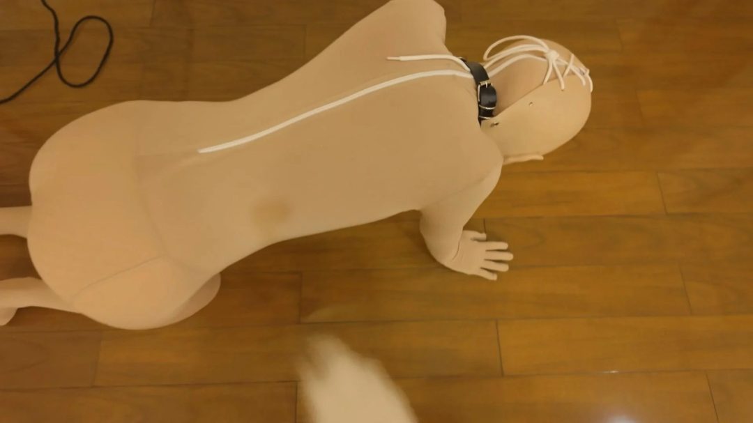 全包面具女の裸之夜 丝袜 肉丝 kigurumizentai 连裤袜 全包头套 头壳 全包紧身衣 痴女-2