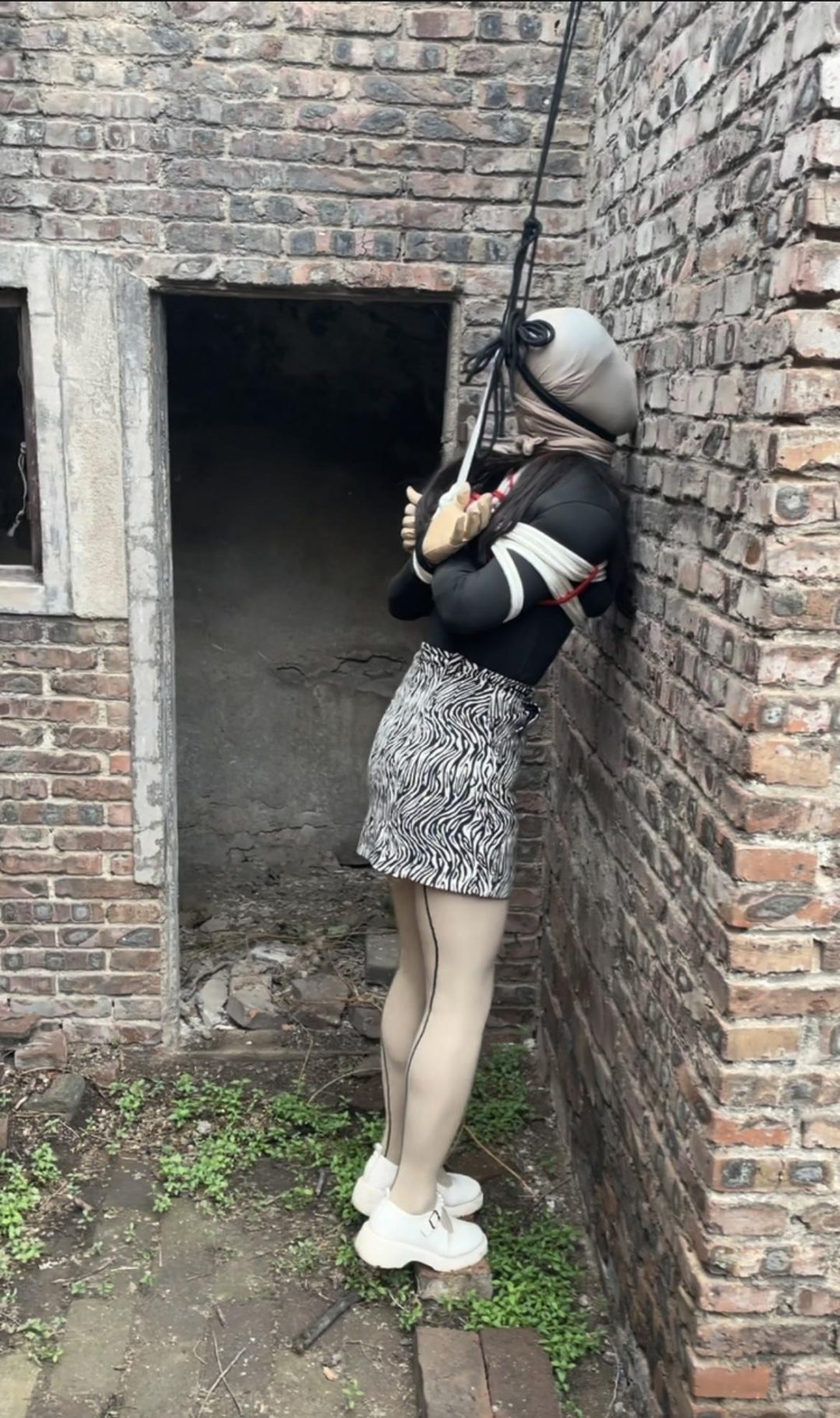 废弃院子 院墙吊起-1