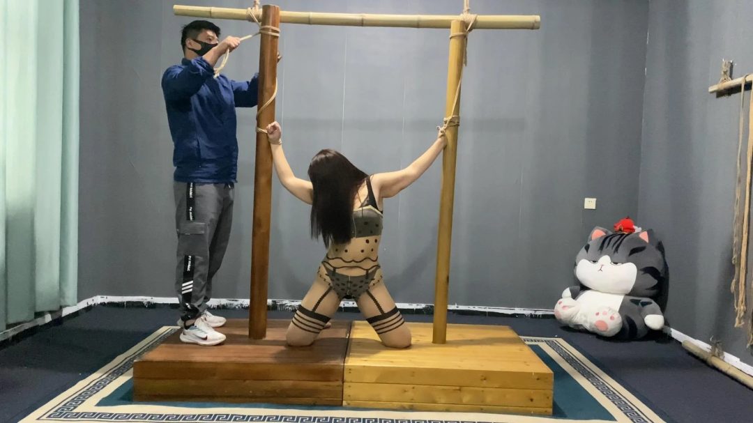 顶嘴，出去发骚，惹主人生气的下场，被主人暴力惩罚调教，罚跪，耳光，暴力鞭打，踩踏-1