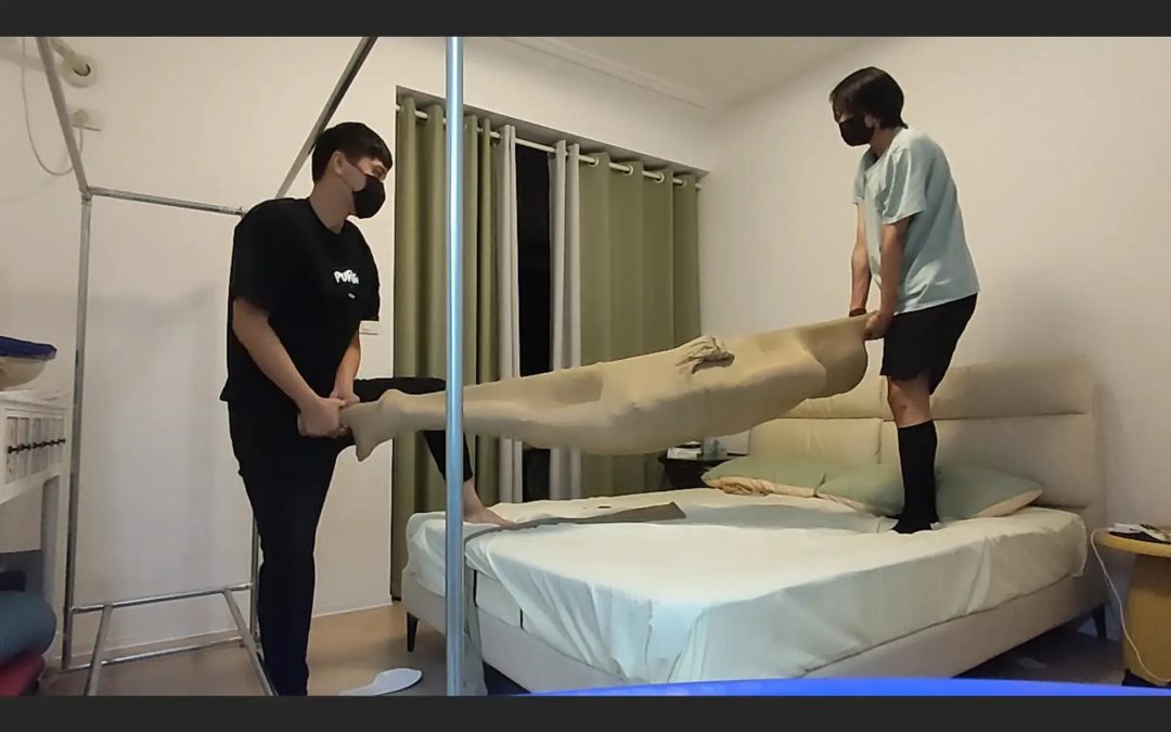 丝袜科研突破：丝袜全包竹竿吊包（晾衣支架方案）-1