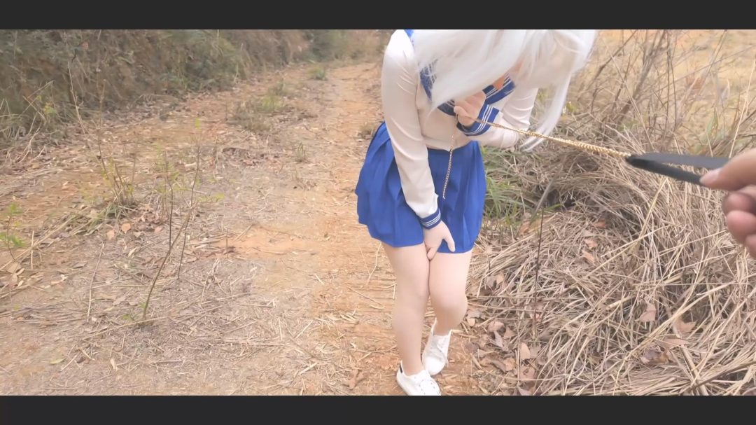 【kigurumi肉色丝袜之旅】套上所有的装备的骚娃被强行-11