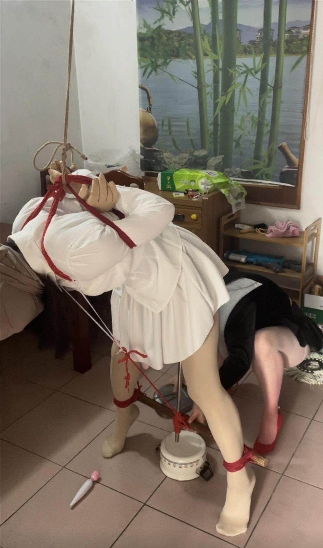 JK服，肉丝，痛苦调教-3