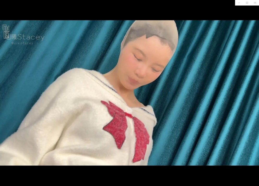 甜美小姐姐的沉浸式全包光泽连身袜体验包含完整套头过程-6
