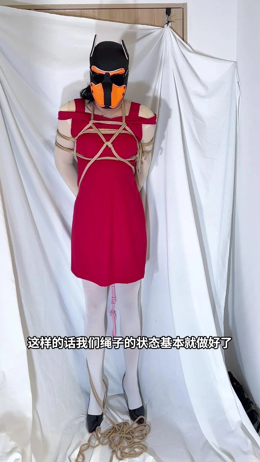 自缚教程-日式自缚教程片场同款-简单绑起不破坏绳子-5