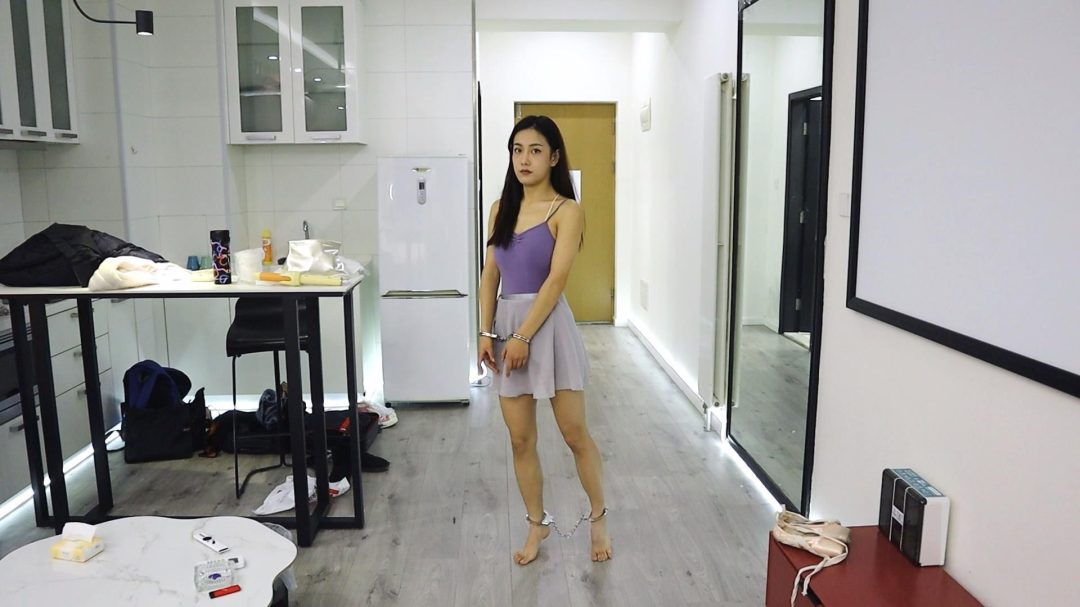舞蹈生雨蝶镣铐挠脚心TK系列剪影1 手铐脚铐脚趾铐 姿势多多柔韧性好 是怀旧影苑那个雨蝶-16