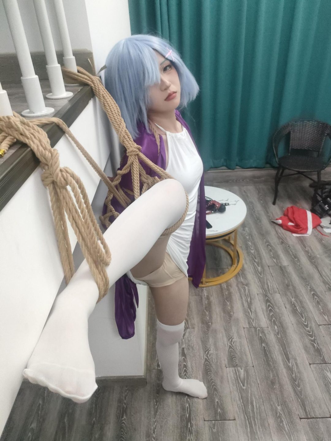 万圣节前夜cosplay狂欢《人妻蕾姆的紧缚调教》(合乎粥礼、入室抢劫、情趣速攻服,白丝挠脚心tk,极限单腿吊绑、五花大绑、吊绑悬空、罚跪打屁屁)-10 万圣节前夜cosplay狂欢《人妻蕾姆的紧缚调教》(合乎粥礼、入室抢劫、情趣速攻服,白丝挠脚心tk,极限单腿吊绑、五花大绑、吊绑悬空、罚跪打屁屁)-10