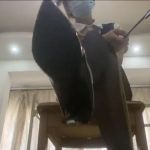 【琳媚】空军服+包臀裙+黑丝和高跟鞋