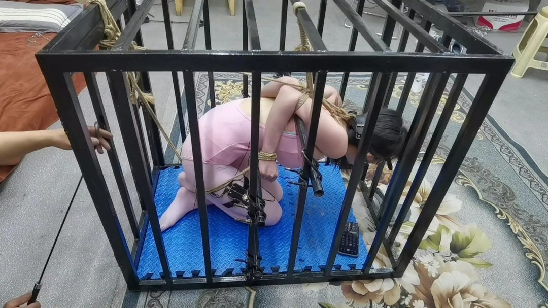 铁笼禁锢女无赖,强制,把灯拉灭后让女无赖幔慢挣扎去吧,是死是活听天由命吧.....-12
