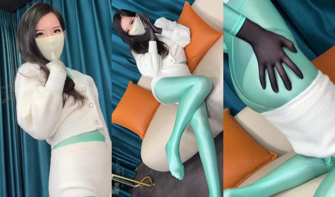 曦曦Stacey之一起看看口罩蒙面穿着竞技泳衣的大长腿究竟藏着什么小心机吧~太惊艳啦！-2