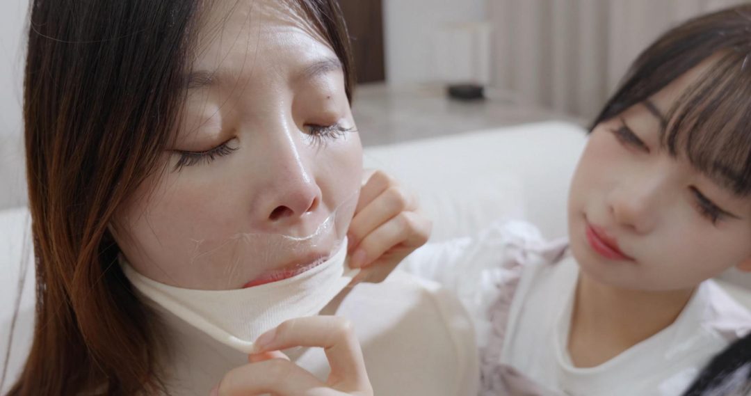 【红鲤鱼】女女海绵球堵嘴泡沫胶带封嘴-6