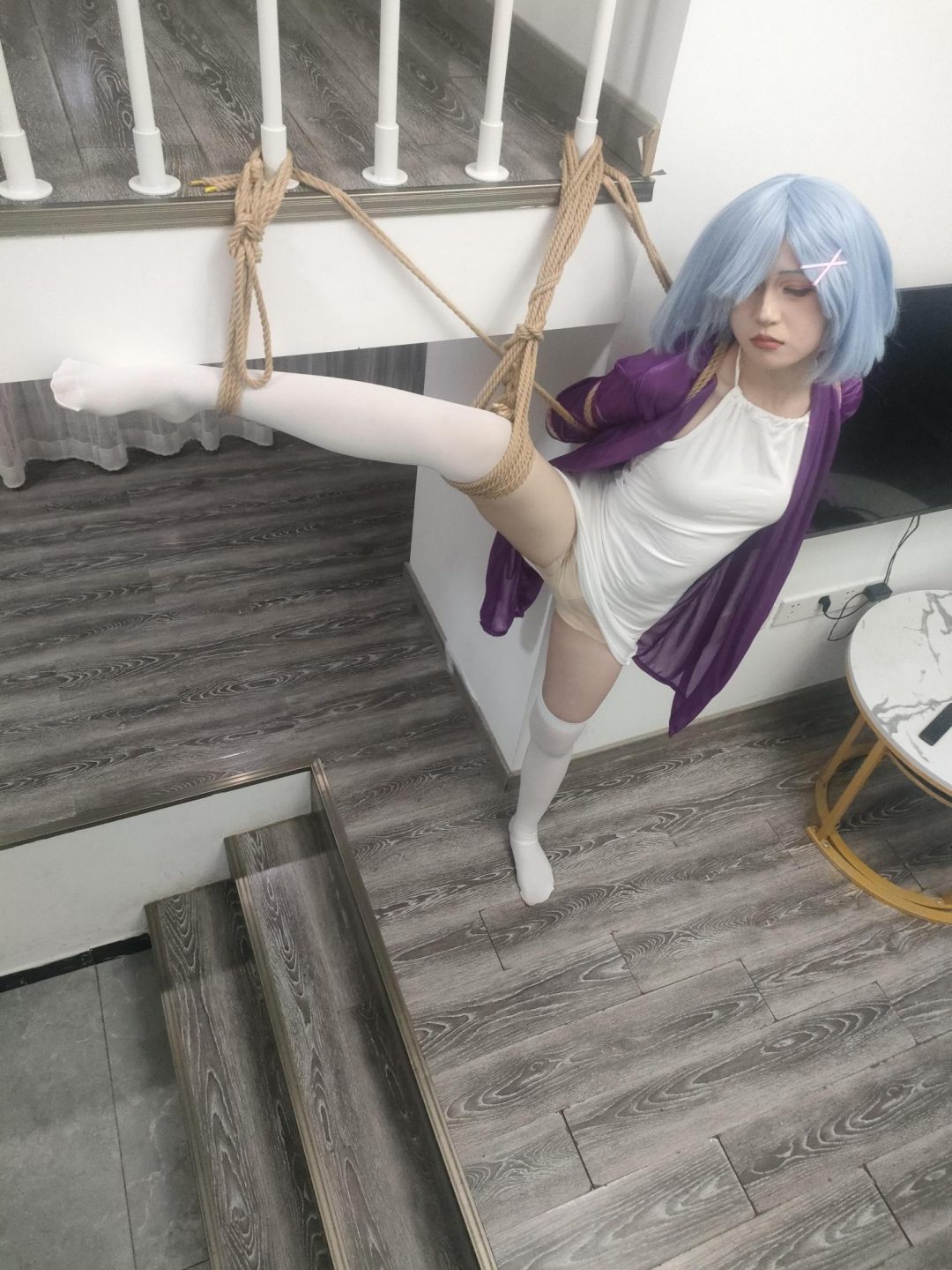 万圣节前夜cosplay狂欢《人妻蕾姆的紧缚调教》(合乎粥礼、入室抢劫、情趣速攻服,白丝挠脚心tk,极限单腿吊绑、五花大绑、吊绑悬空、罚跪打屁屁)-8 万圣节前夜cosplay狂欢《人妻蕾姆的紧缚调教》(合乎粥礼、入室抢劫、情趣速攻服,白丝挠脚心tk,极限单腿吊绑、五花大绑、吊绑悬空、罚跪打屁屁)-8