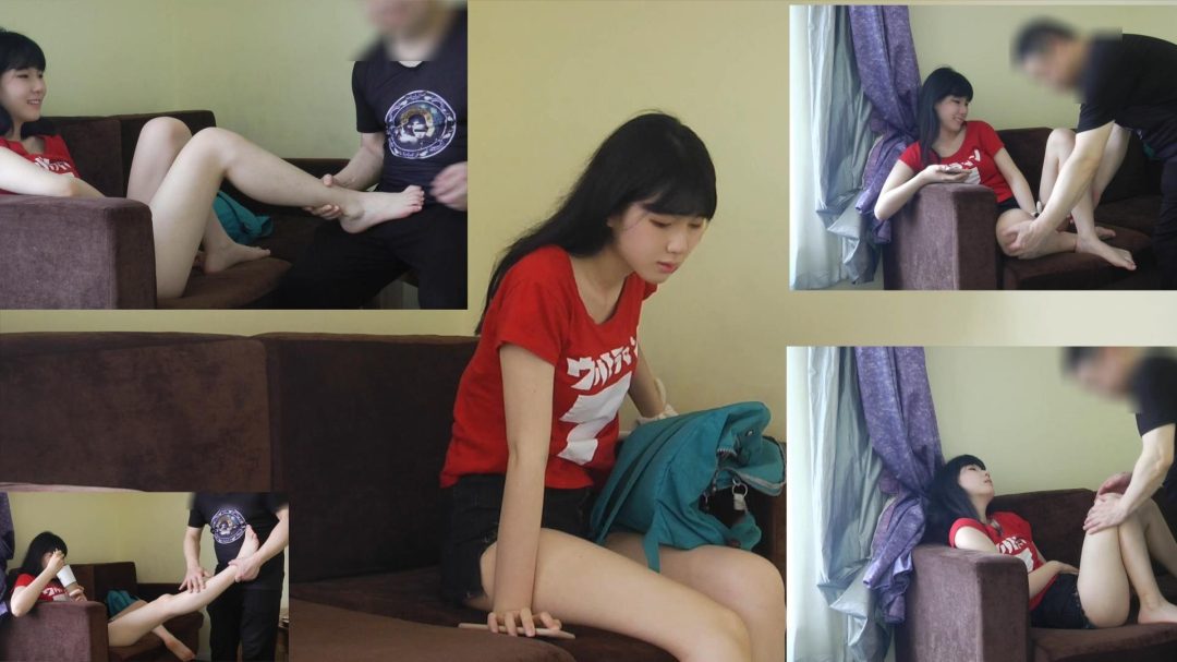 馨颖纪实片《放课后前传》：舔脚，咬脚趾，即兴TK，短肉丝，细绳勒脖子反手吊-4