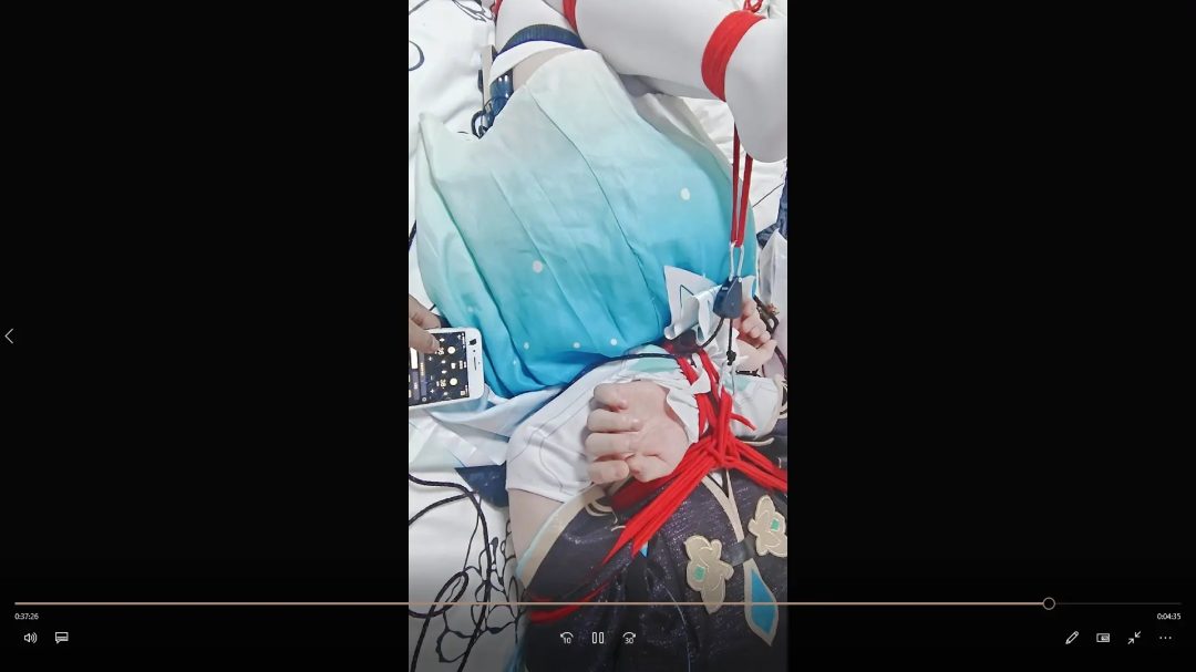 白丝流萤cos驷马放置玩弄-3