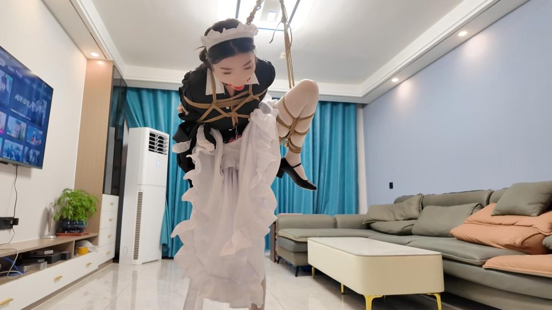 定拍佳佳-捆绑人妻之白丝女仆 第二集下-3