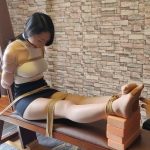 一绳所爱工作室定拍：大学生莹莹后手观音老虎凳拷问