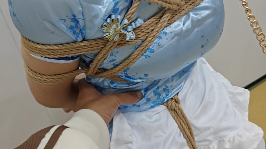 小九妹子的木马调教 木马调教 sp 胶带 m腿缚 后手缚-7