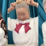曦曦Stacey闺蜜作品之Shiny Bodystocking Encesment 甜美小姐姐的沉浸式全包光泽连身袜体验包含完整套头过程